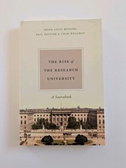 Rise of the Research University Sourcebook Louis Menand 2017 Paperback Chicago