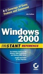 Windows 2000 Instant Reference – Jutta VanStean, 9780782125726, paperback