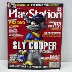 Official U.S. PlayStation Magazine August 2002 Issue 59 PS2 Sly Cooper W/Demo