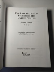 The Law and Legal System of the United States
