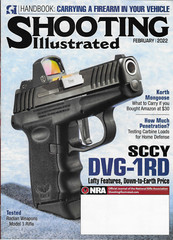 Shooting Illustrated Magazine Feb 2022 SCCY DVG-1RD Radian Model 1 Mongoose