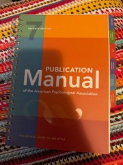 2020 Publication Manual APA 7th Edition Spiral Bound Illustrated 2020 Psychology