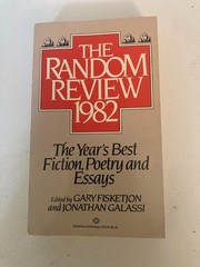Random Review 1982 by J. Galassi (1982, MM) Beattie, Carver, Denis Johnson, Hass