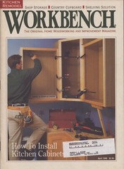 Workbench Magazine – April 1998 – How to Install Kitchen Cabinets – Shelving Sol