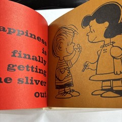 Happiness is a Warm Puppy Vintage Book Charles Schulz 1962 1st Edition HC DJ GC