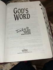 God’s Word translation bible by world publishing, Nation’s Bible Society 1995
