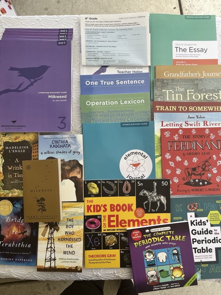 Language Arts Complete 8th Grade Curriculum From Blackbird And Company Level 3