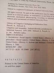 Litigation & Inequality Federal Diversity Jurisdiction Purcell Legal History HC