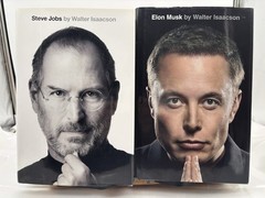 Walter Isaacson Steve Jobs & Elon Musk Hardcover Biography Book Lot