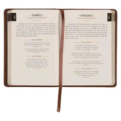 One Minute with God for Men 365 Devotions, Brown Faux USA Shipping