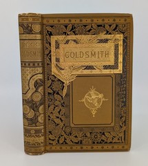 The Poems and Plays of Oliver Goldsmith c. 1880s Antique Victorian Cloth Book