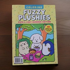 Coloring Fuzzy Plushies Coloring Book Cute & Cozy Summer Edition