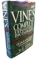 Vine’s Expository Dictionary of Old and New Testament Words HCDJ Very Good