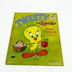 Tweety and Sylvester Picnic Problems Whitman Tell-A-Tale Children’s Looney Tunes