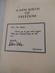 A New Birth of Freedom by Steve Forbes, SIGNED & Numbered Paper back 1999 ?
