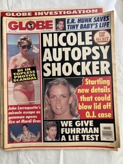 Lot of 14 Vintage GLOBE Magazines 1994,95 Famous People On Cover