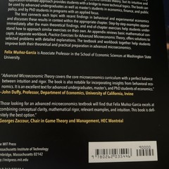 Advanced Microeconomic Theory: An Intuitive Approach with Examples Muñoz-Garcia