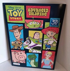 DISNEY TOY STORY Advanced Coloring Book with Tear & Share Pages NEW! Free Ship!
