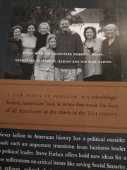 A New Birth of Freedom by Steve Forbes, SIGNED & Numbered Paper back 1999 ?