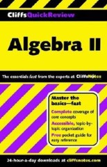 CliffsQuickReview Algebra II – Paperback By Kohn, Edward – GOOD
