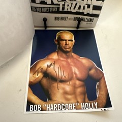 The Hardcore Truth: The Bob Holly Story Signed W/ Signed Photo Pro Wrestling WWE