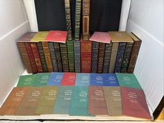 The Franklin Library Vintage Leather Hardcover Unread with Editor Notes, 21 Vols