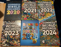 GUINESS BOOK of WORLD RECORDS Lot of 6 : 2020 2021 2022 2023 2024 2025