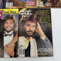 LOT-(5)Vintage 1980s Soap Opera Digest MAGAZINE Susan Lucci Tony Geary