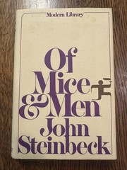 Of Mice & Men by John Steinbeck 1965 HC/DJ MODERN LIBRARY VERY GOOD