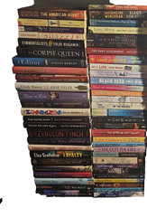 Huge Fiction Novel Mystery Cozy Paperback Hardcover Book Lot of 55 Mixed Bundle