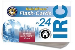 2024 INTERNATIONAL RESIDENTIAL CODE IRC QUICKPASS FLASH-CARDS BUNDLE **1000**