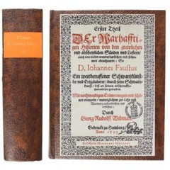 DOCTOR FAUSTUS 1599 FACSMILIE EDITION FAUX LEATHER GEORGE RUDOLF WIDMAN HAMBURG