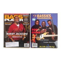 2008 & 1998 Randy Jackson Bass Player & Bassics Magazines • American Idol