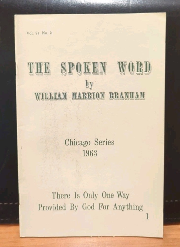 William Marrion Branham ~ The Spoken Word Vol 21 No 2 (Chicago Series 1963) VG!