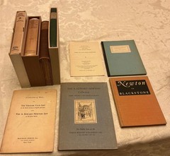 Lot of 7 books by/about A. Edward Newton, many signed limited book collecting