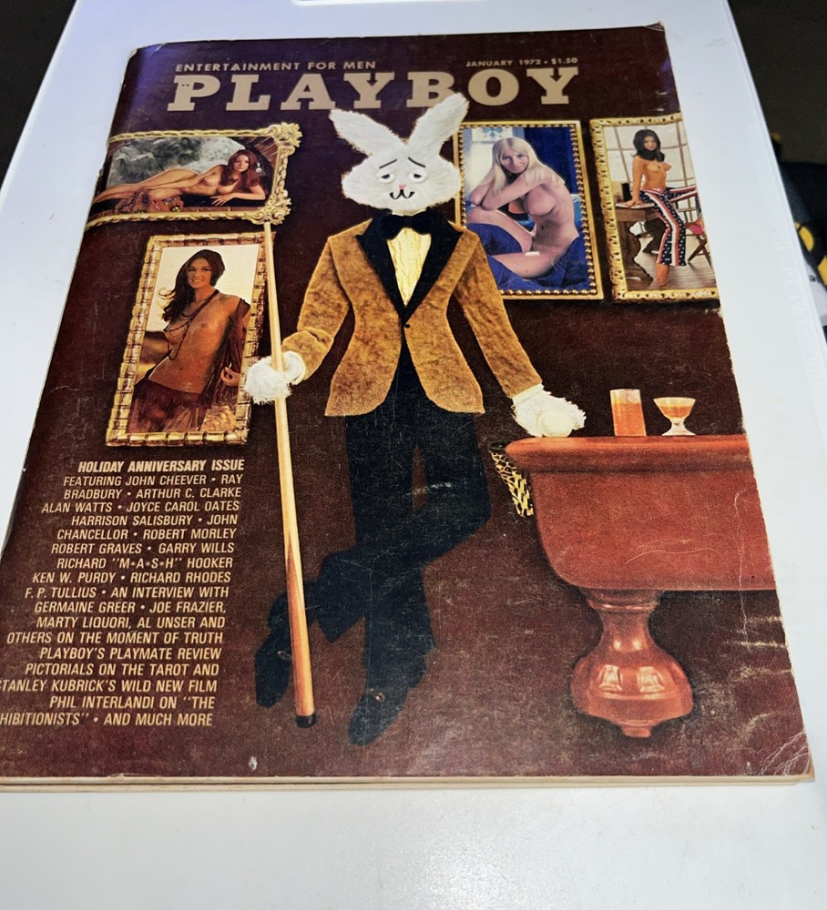 VINTAGE PLAYBOY MAGAZINE JANUARY 1972, HOLIDAY EDITION Complete 284 Pages
