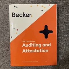 Becker CPA Exam Review Auditing And Att. V 1.2 AUD Scheduled After June 30 2025
