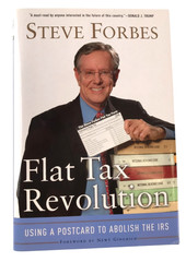 Flat Tax Revolution SIGNED Steve Forbes Using a Postcard to Abolish the IRS