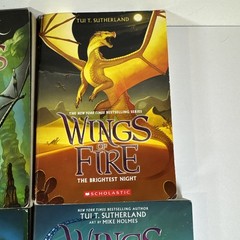 The Wings of Fire Tui T. Sutherland Paperback Novels Lot of 6