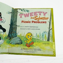 Tweety and Sylvester Picnic Problems Whitman Tell-A-Tale Children’s Looney Tunes