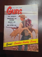 Vintage 1965 Guns Magazine Canadian Hunting Survey Remington .350 Magnum