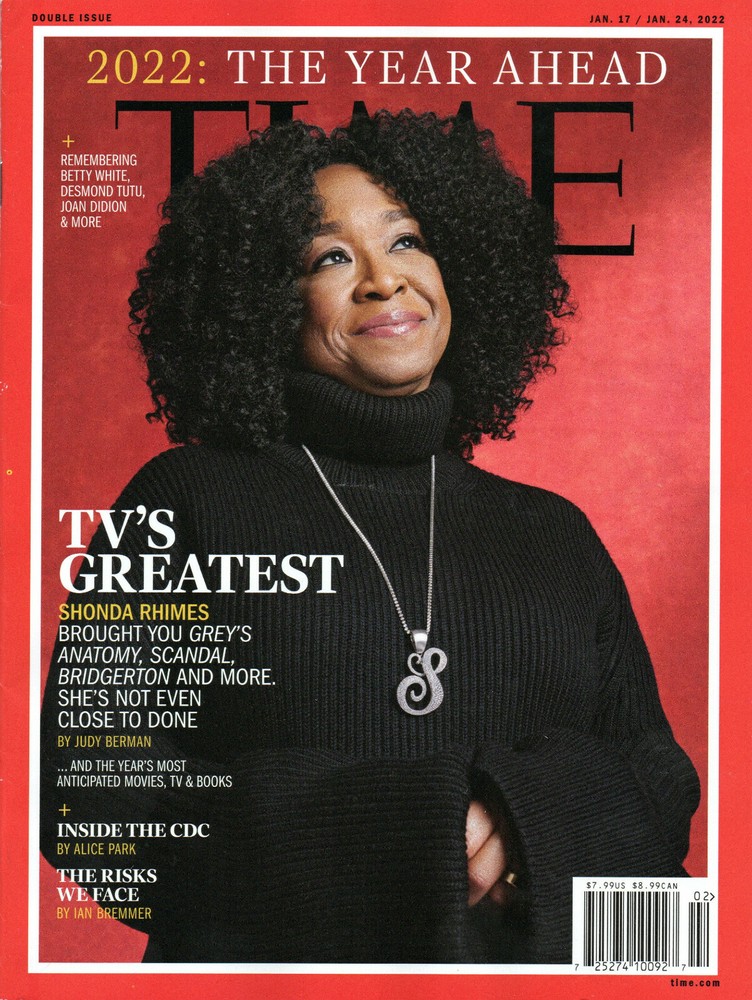 TIME Magazine January 17/24 2022 Shonda Rhimes The Year Ahead Eileen Gu The CDC