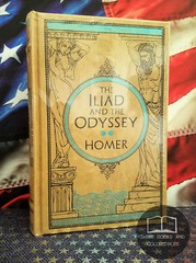 NEW SEALED The Iliad & The Odyssey by Homer Collectible Bonded Leather Hardcover