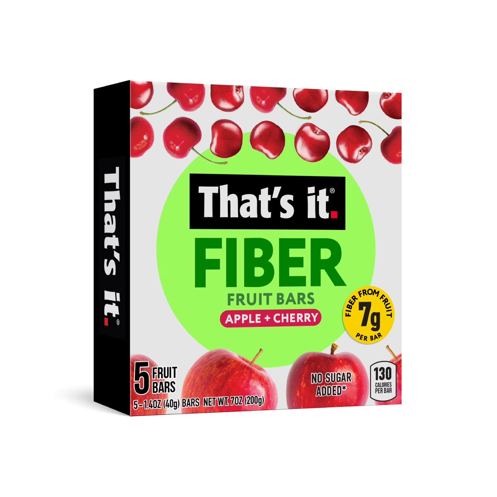 That’S It. Soft & Chewy Apple Cherry Fruit Bars, Gluten Free, 5 Count, Made with