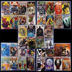 40 COMICS: Mixed Comic Book Lot, Vintage & Modern, Bags/Boards, DC Marvel Indie