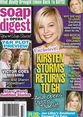 Soap Opera Digest August 13 2012 Kirsten Storms Ilene Kristen Melissa Ordway