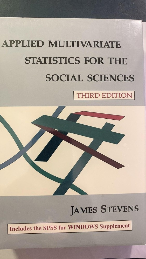 Applied Multivariate Statistics for the Social Sciences, Fifth Edition – pap…