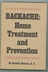 Backache Home Treatment and Prevention By Samuel Homola Hardcover 1968 238 Pages