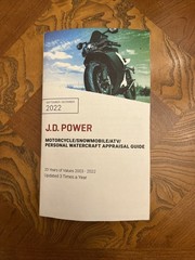 2022 September-December J.D. Power Motorcycle/Snowmobile/ATV Appraisal Guide