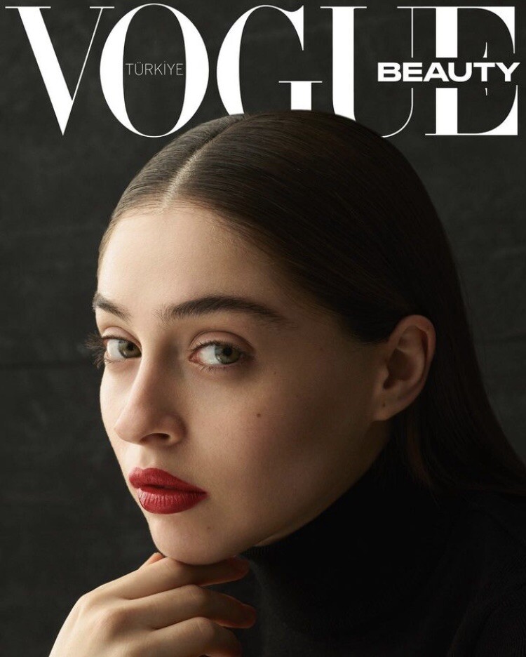 Vogue Turkey Beauty Supplement December 2023 Cemre Baysel